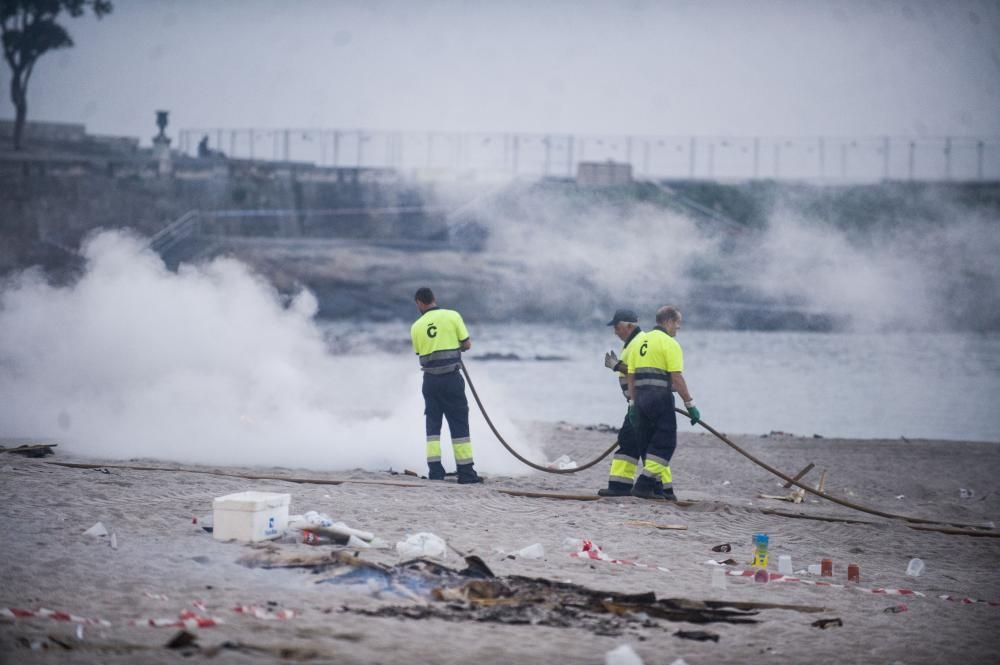 Así transcurrió la noche y amanecieron las playas