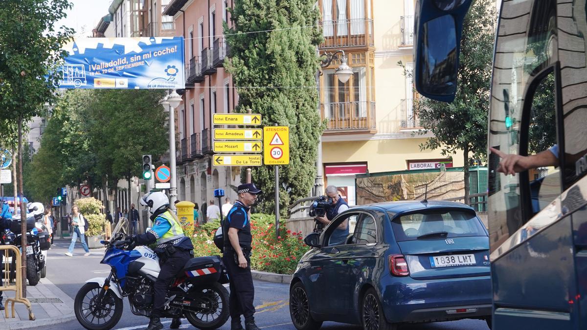 Día sin coche en la ciudad de Valladolid