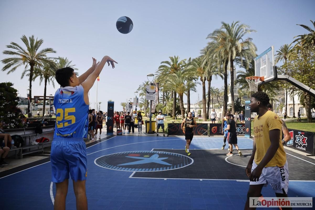El Circuito 3x3 CaixaBank de baloncesto en Cartagena, en imágenes