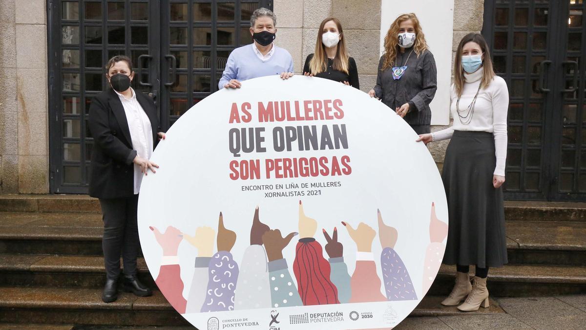 Presentación, esta mañana, de "As mulleres que opinan son perigrosas"