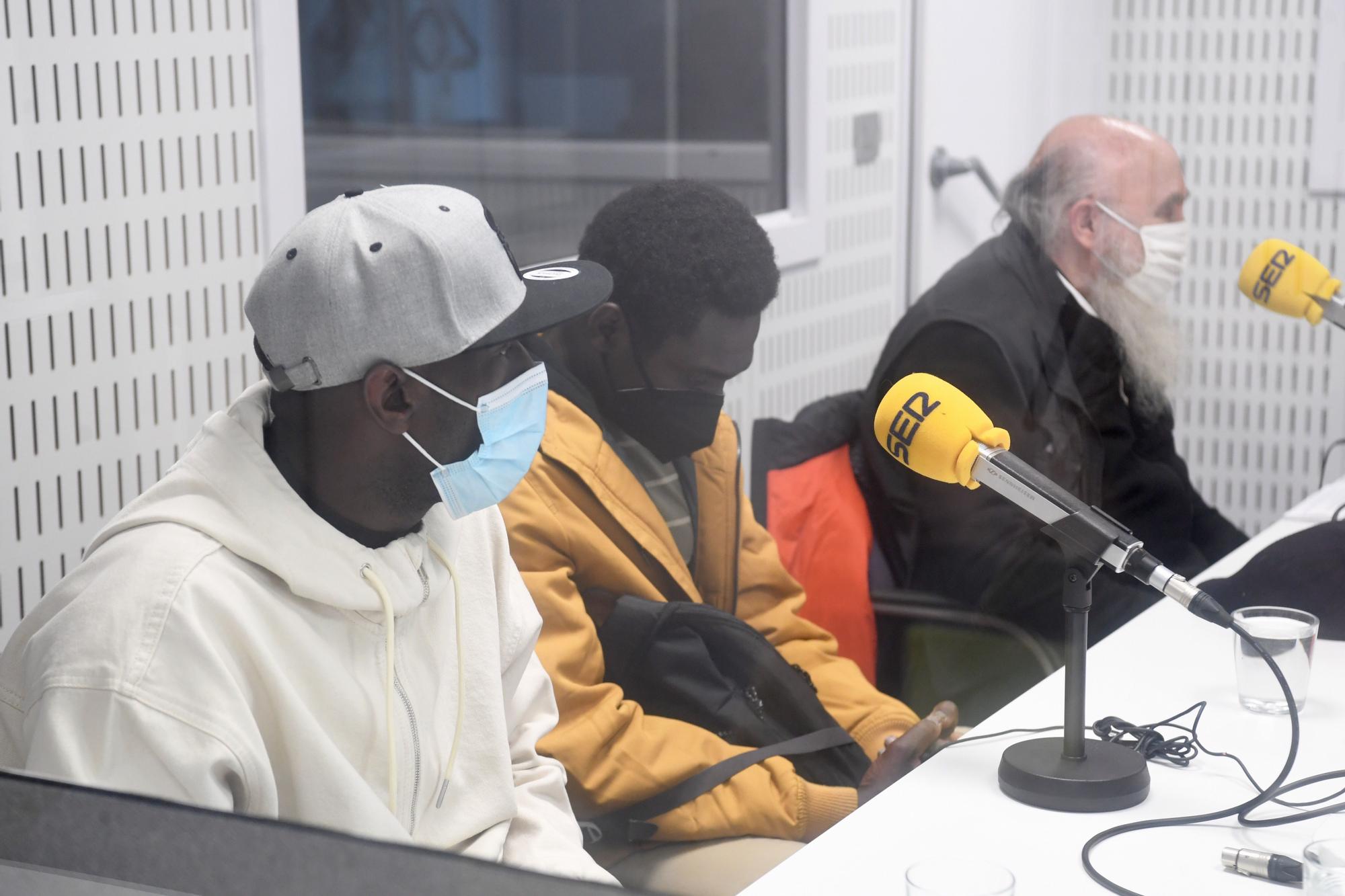 Ibrahima Diack y Magatte Ndiaye, en un debate sobre migrantes y Ley de Extranjería