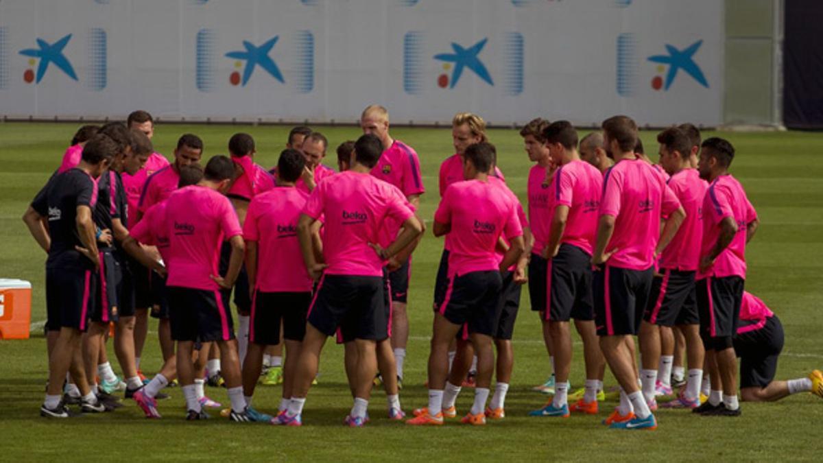 El Barça se entrenó por última vez antes de medirse al Levante