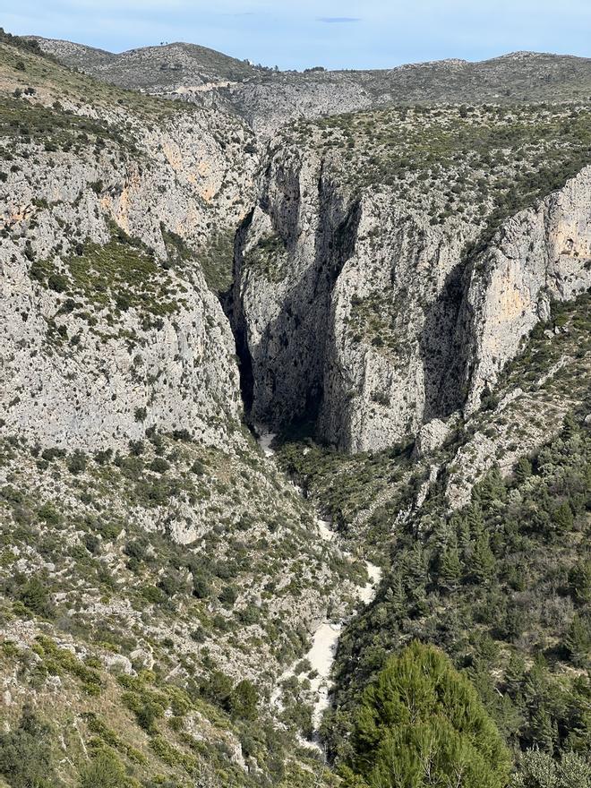 Panorámica del Barranco del Infierno, en Alicante
