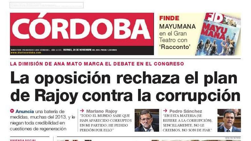 La portada de CÓRDOBA