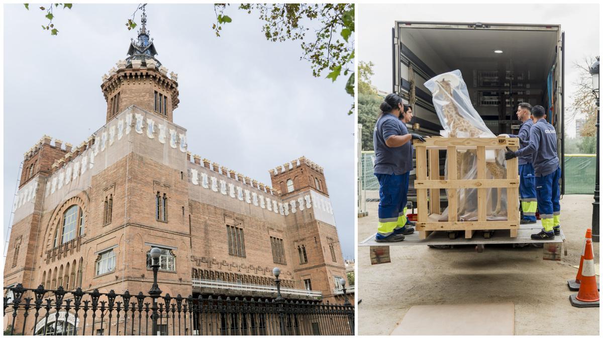 El Castell dels Tres Dragons de Barcelona afronta una gran mudanza de piezas antes de su rehabilitación