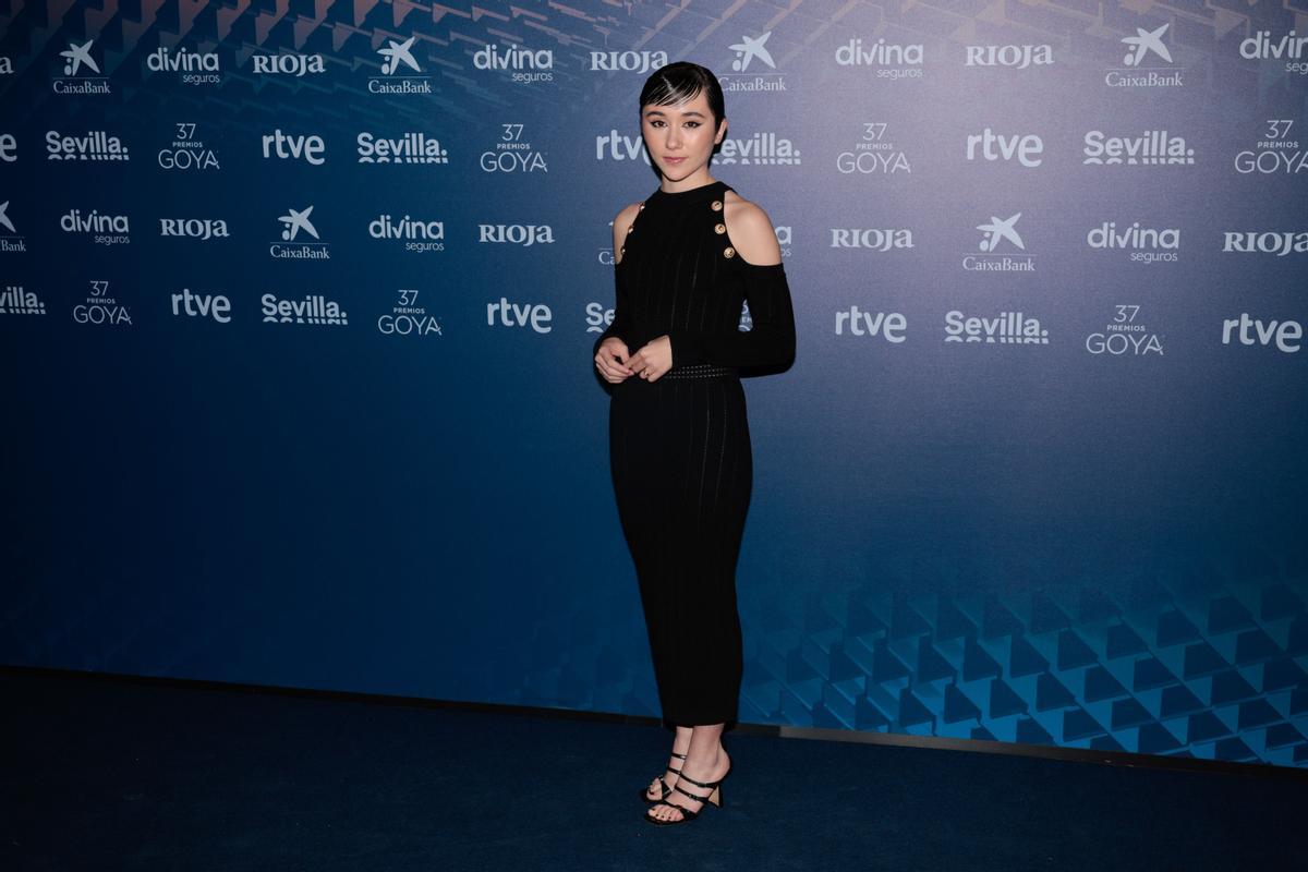 Zoe Stein en la cena de los nominados a los Premios Goya