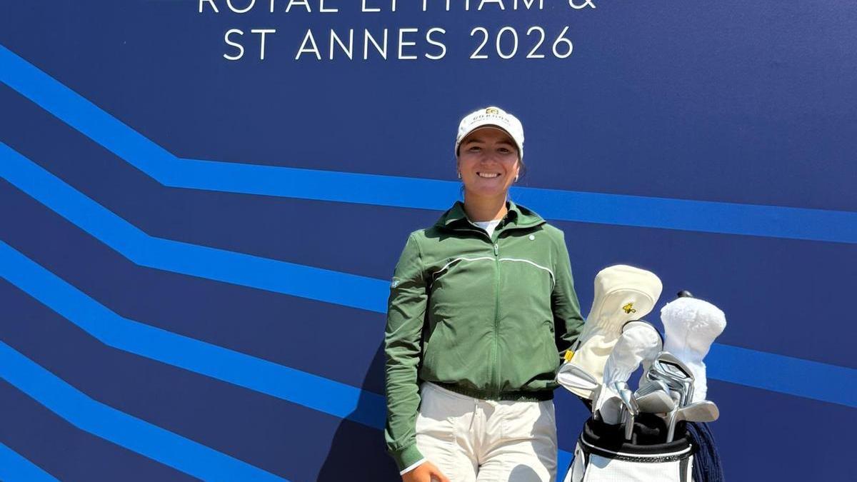 Carla Tejedo, en el en el Royal Lytham and St. Annes de Inglaterra, este fin de semana.