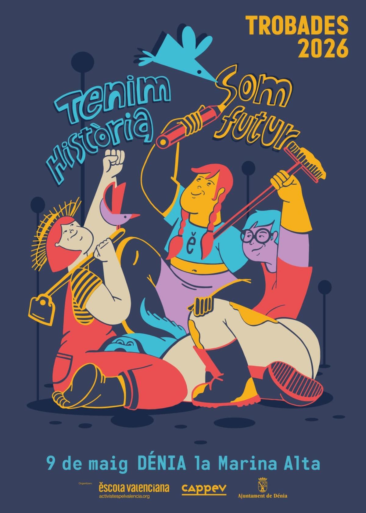 El cartell de la Trobada d'Escoles de Dénia