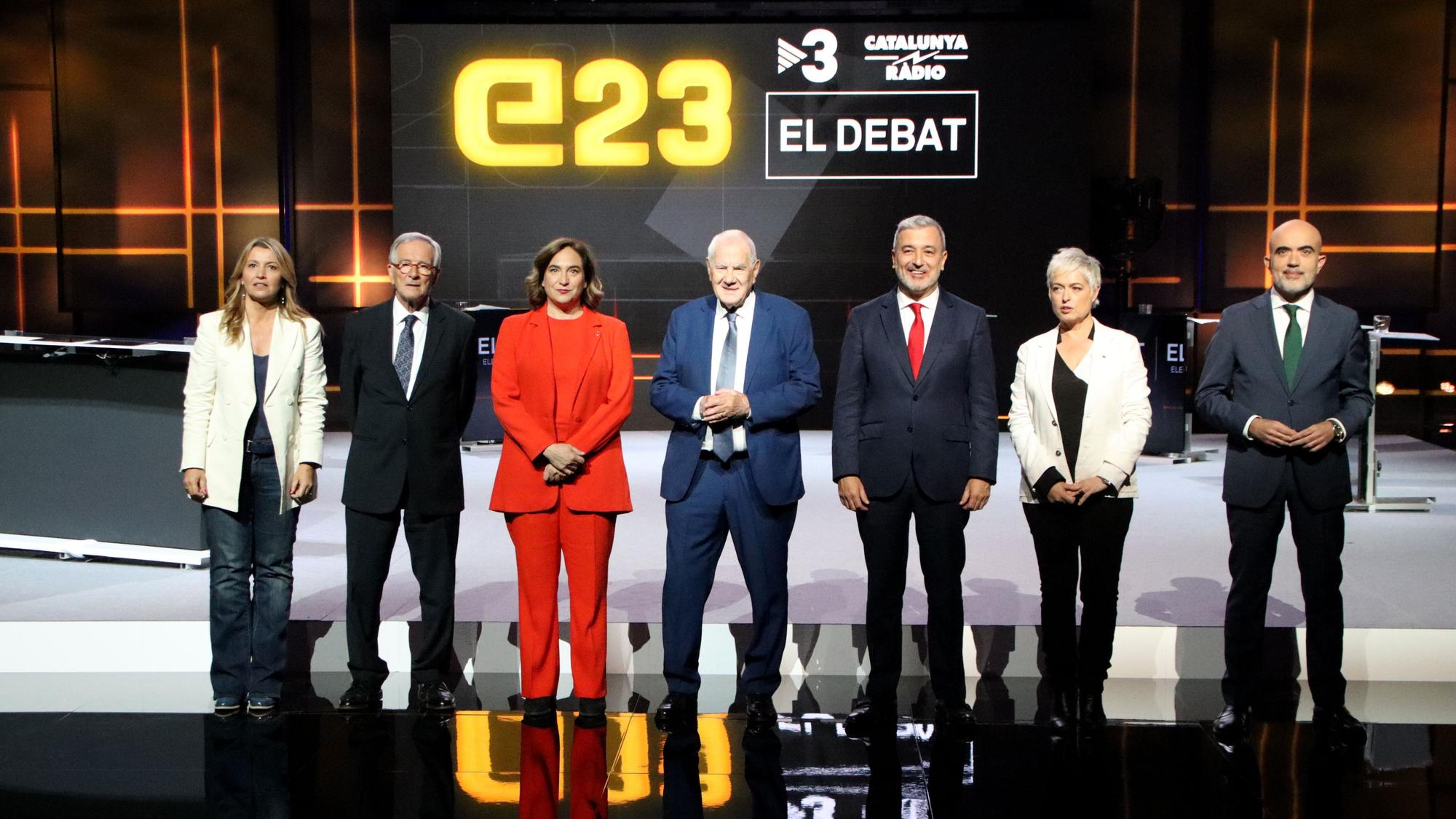 Debate candidatos a la alcaldía de Barcelona en TV3