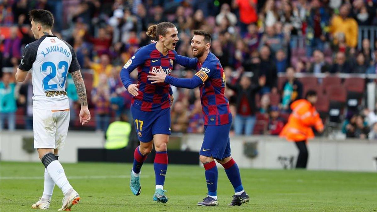 Griezmann y Messi, goleadores