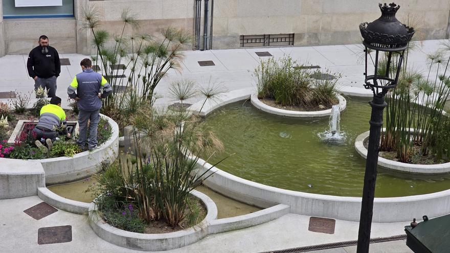 Arzobispo Lago recupera las fuentes paradas desde hace meses