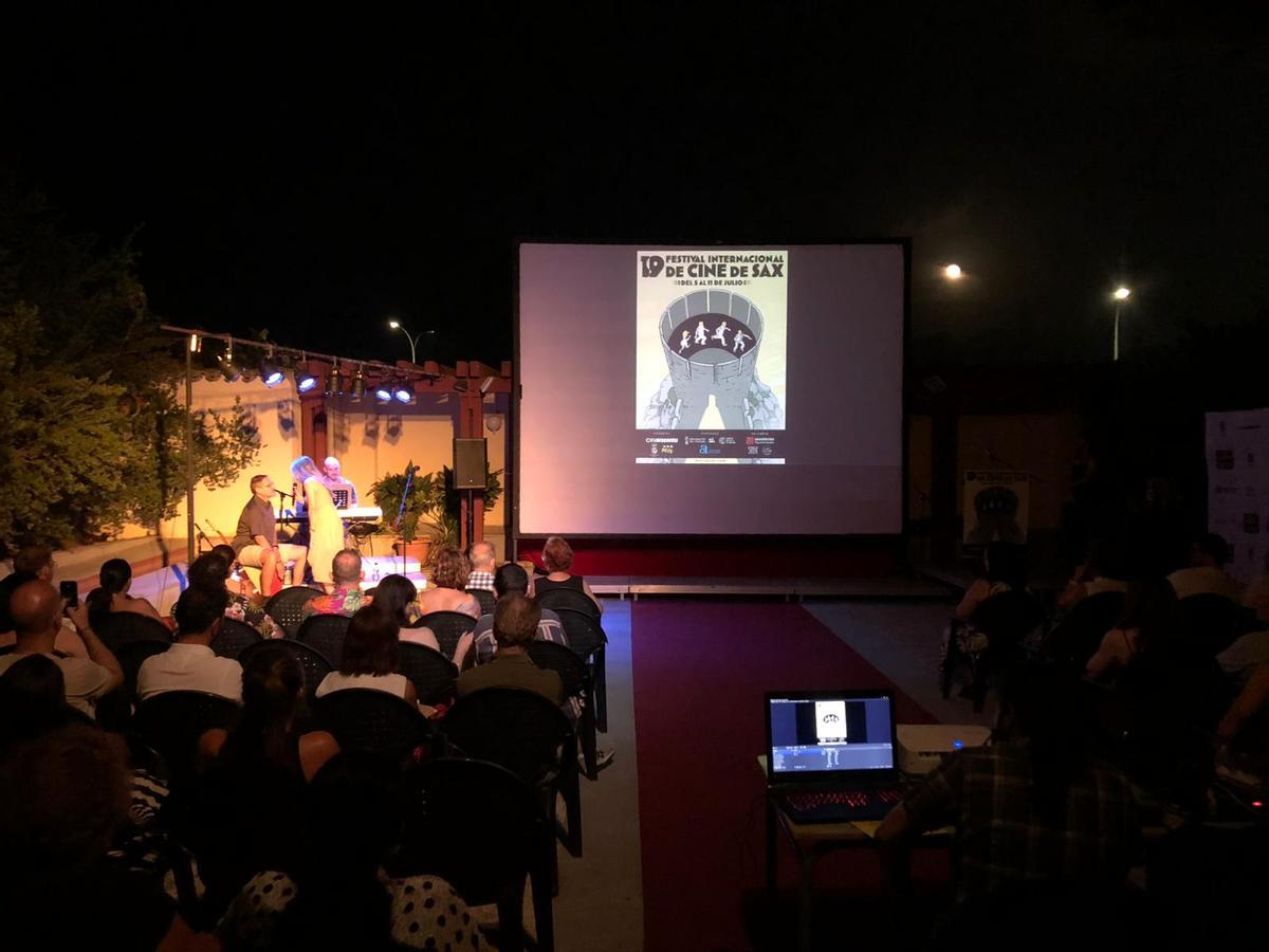 Un momento de la gala de clausura del Festival de Cine de Sax