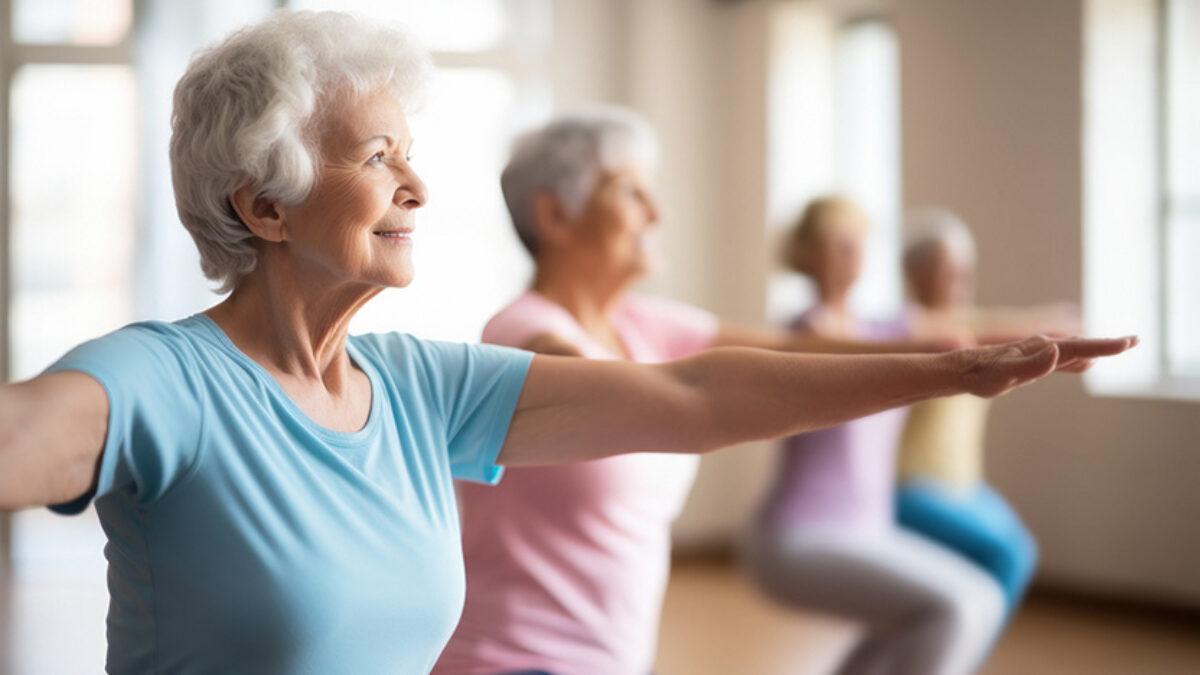 Imagen de una mujer haciendo pilates