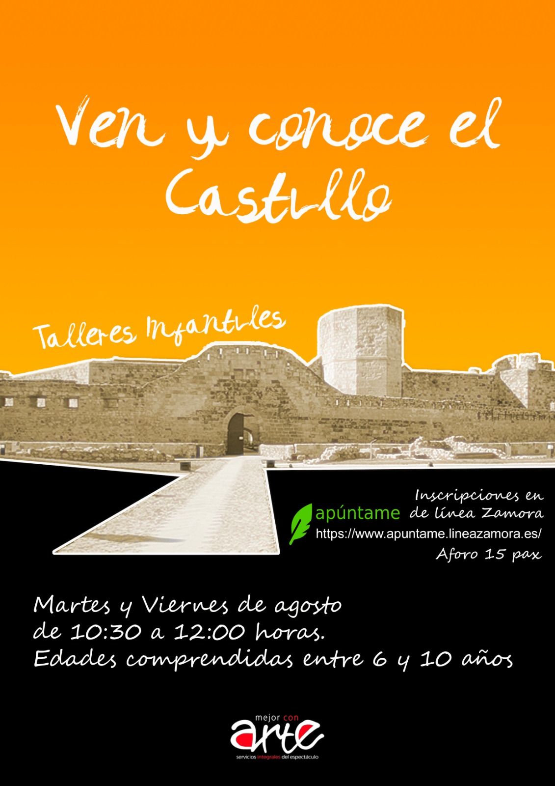 Talleres infantiles para visitar el Castillo de Zamora