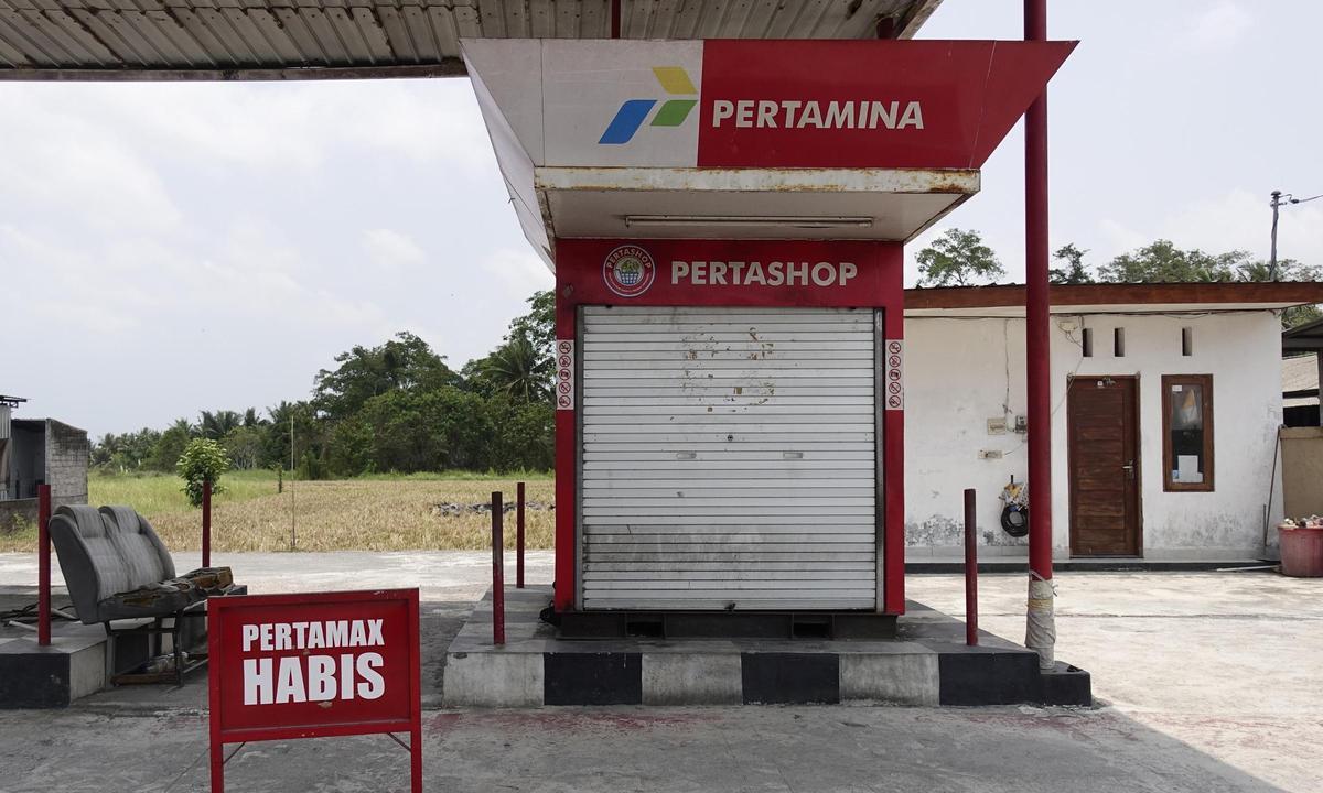 La inmensa mayoría de las gasolineras de Bali están estos días cerradas.