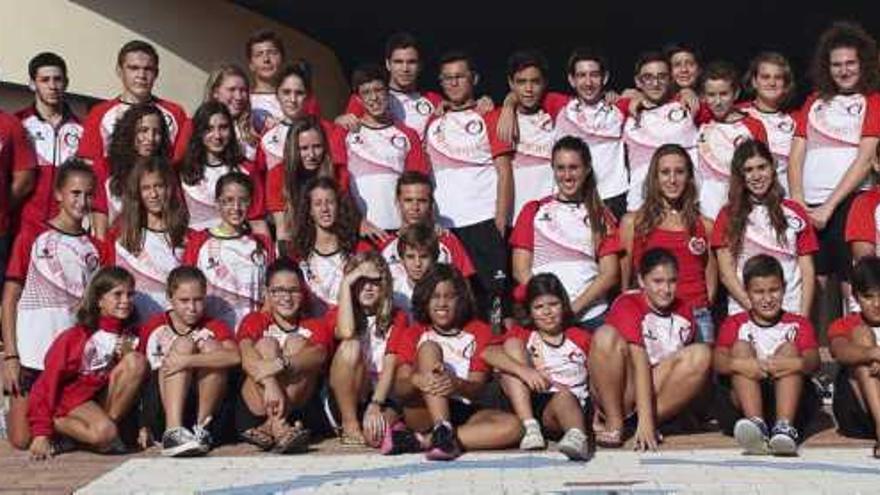 Componentes del Club Natación Murcia.