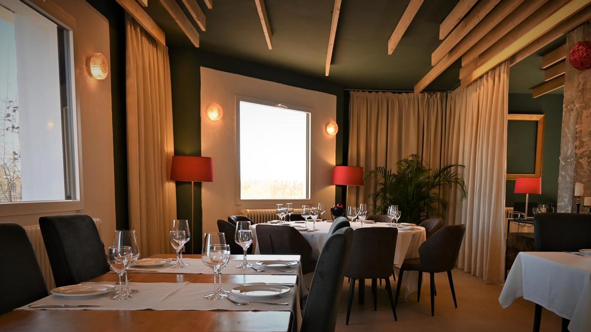 Imagen del salón del premiado restaurante ubicado en el interior de Castellón.