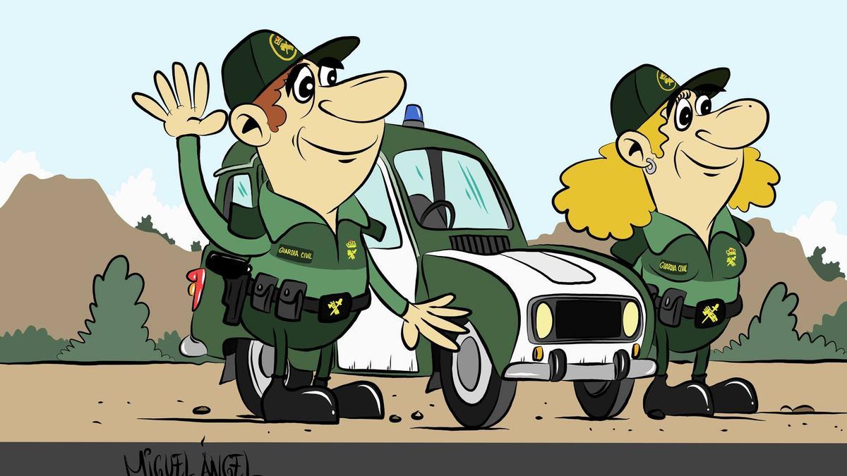 Las viñetas de Míguel sobre la Guardia Civil de Zamora