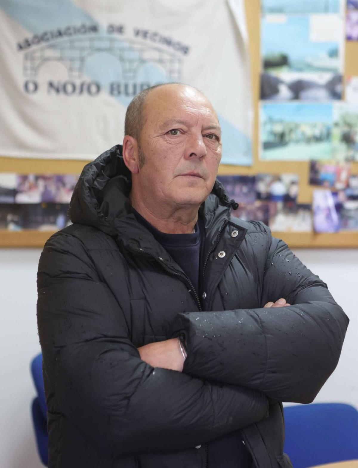 Moncho Sixto, presidente de la asociación O Noso Burgo.