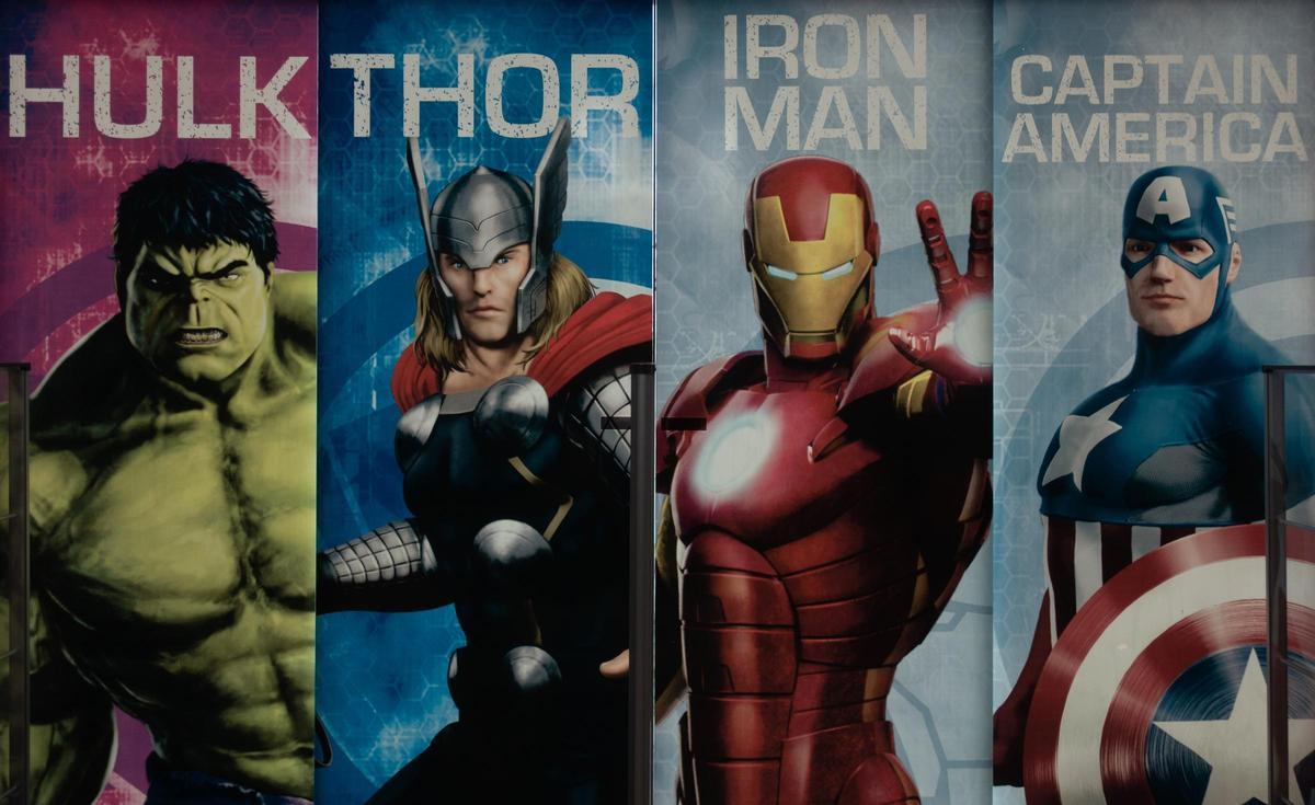 Algunos de los superhéroes de Marvel objeto del estudio.