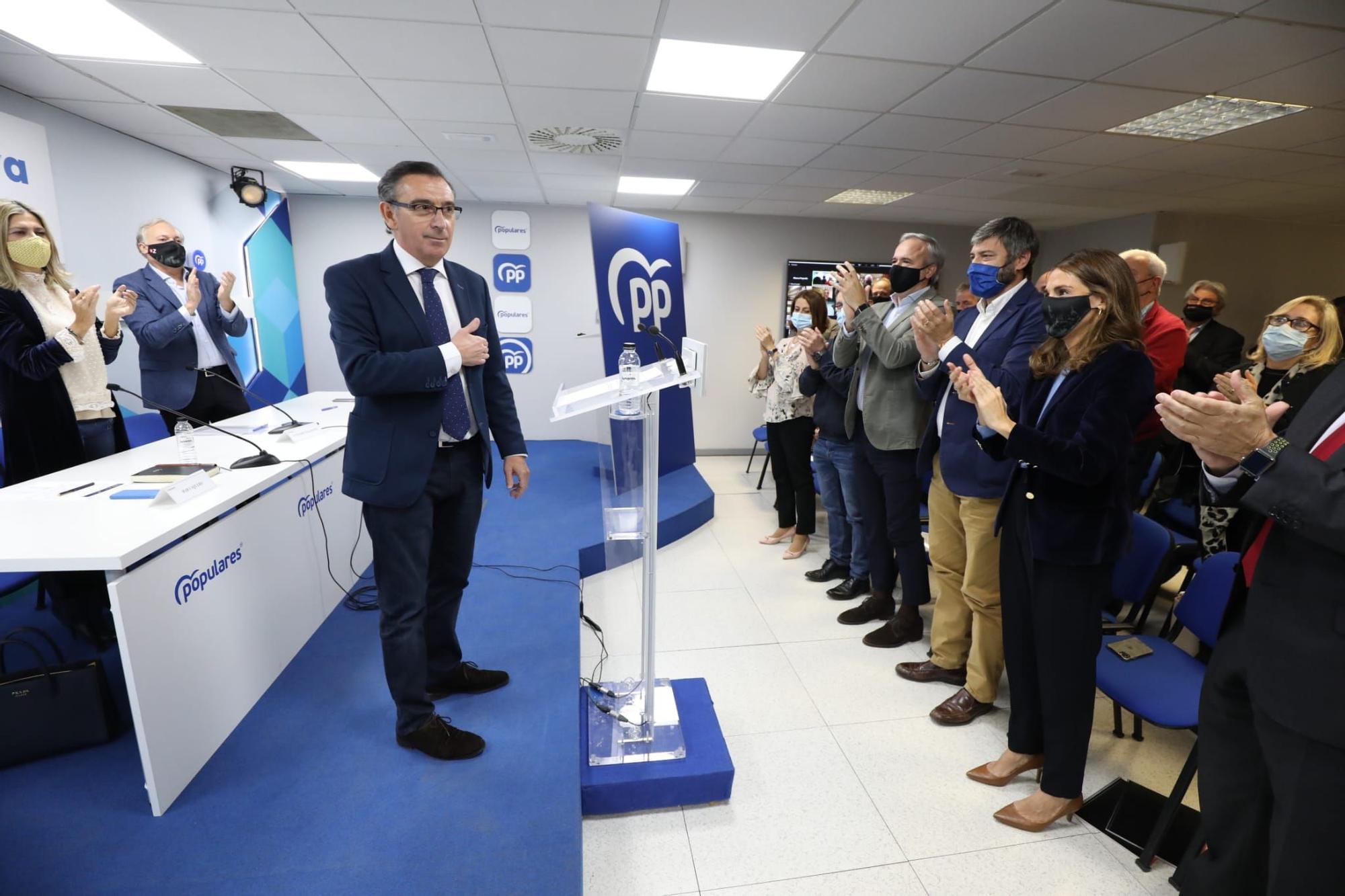 FOTOGALERÍA | Azcón anuncia su candidatura a la presidencia del PP en Aragón