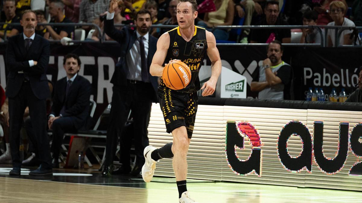 Marcelinho Huertas, en el partido La Laguna Tenerife-UCAM.