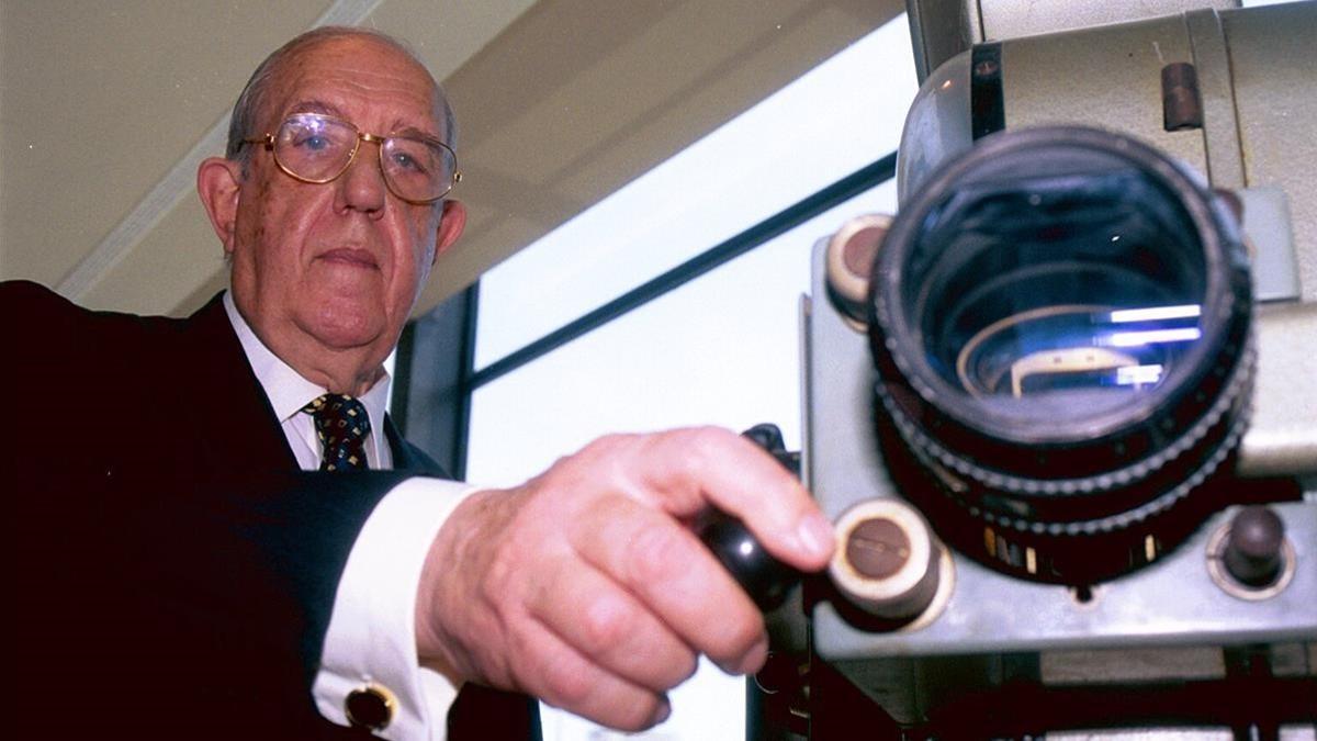 Pere Balañá, en los cines Palacio Balañá, en el año 2002