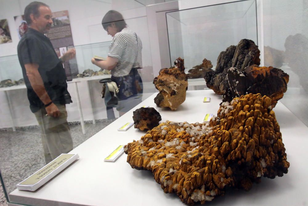 Más de 1.500 ejemplares entre gemas, minerales, óxidos y fósiles pueden apreciarse dentro del museo de la calle Bailén