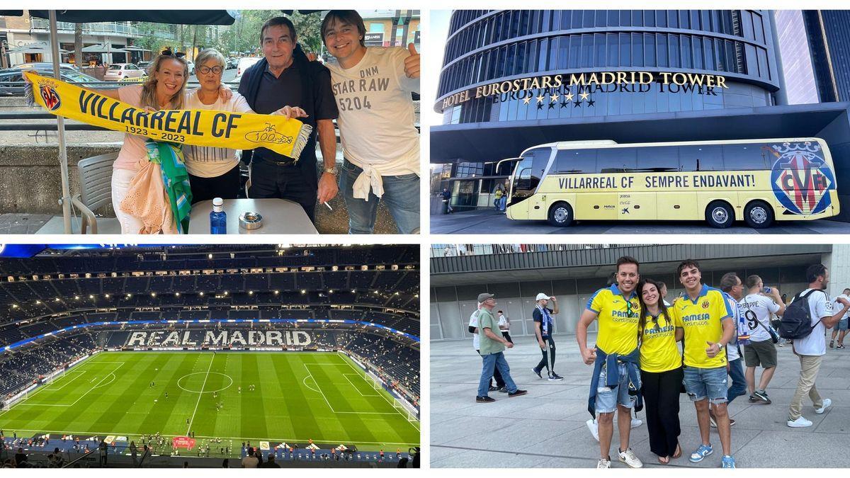 El ambiente previo al partidazo en el Bernabéu entre Real Madrid y Villarreal.