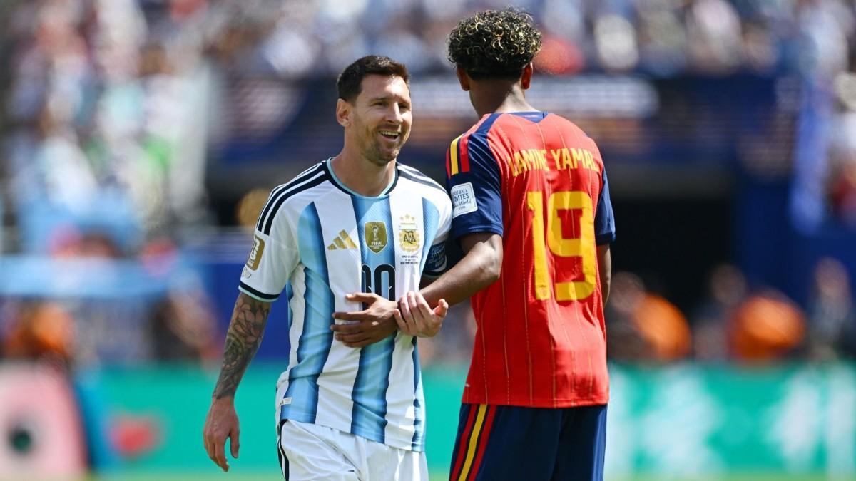 Messi y Lamine se encontraron por primera vez sobre un terreno de juego