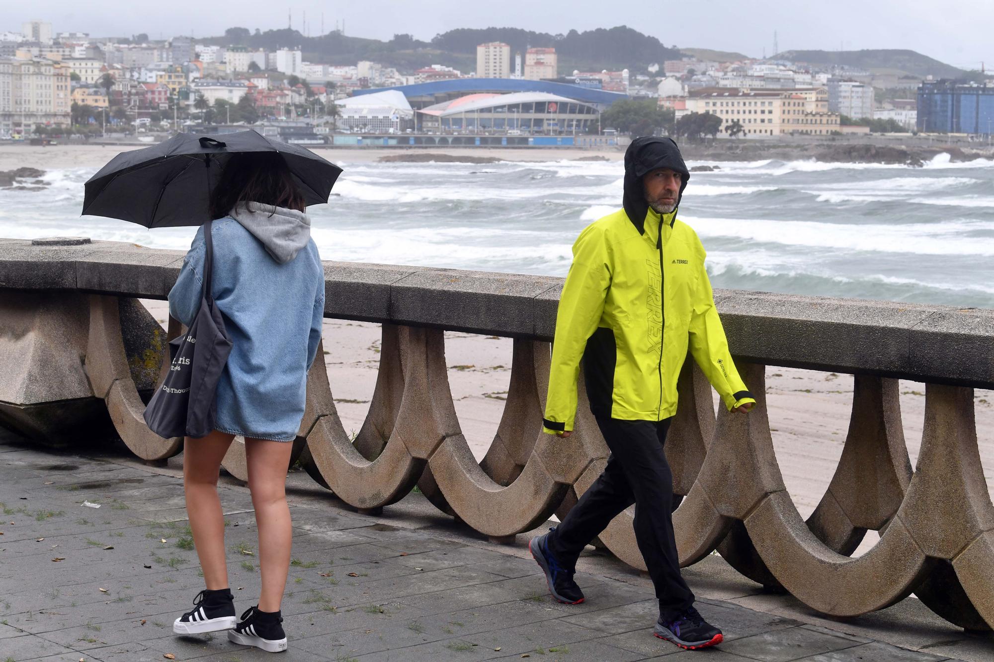 Minitemporal en A Coruña en pleno mes de junio