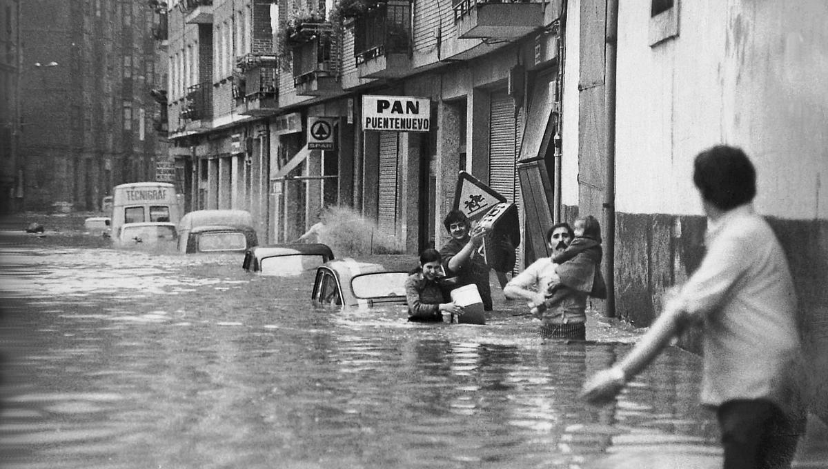 Inundaciones en Bilbao en 1983