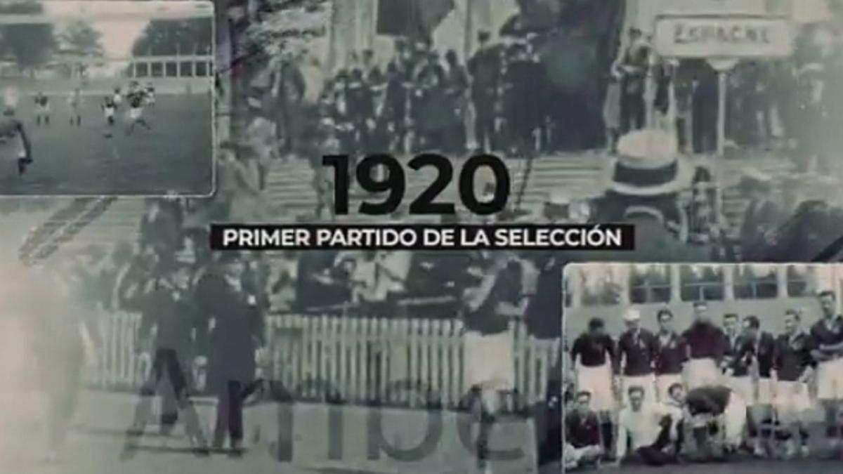 España debutó como selección en 1920