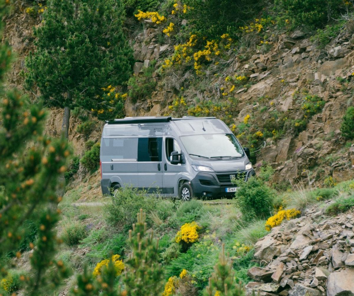 Vista exterior de una de las autocaravanas