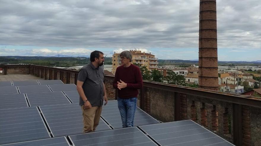 Dani Cornellà i David Planas, al teulat de la Fàbrica de Celrà.