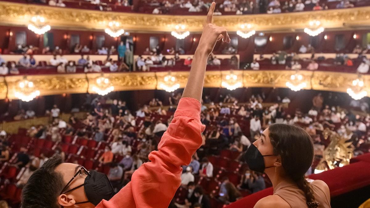 Público asistente a 'Lucia di Lammermoor' en el 'Liceu Under 35'