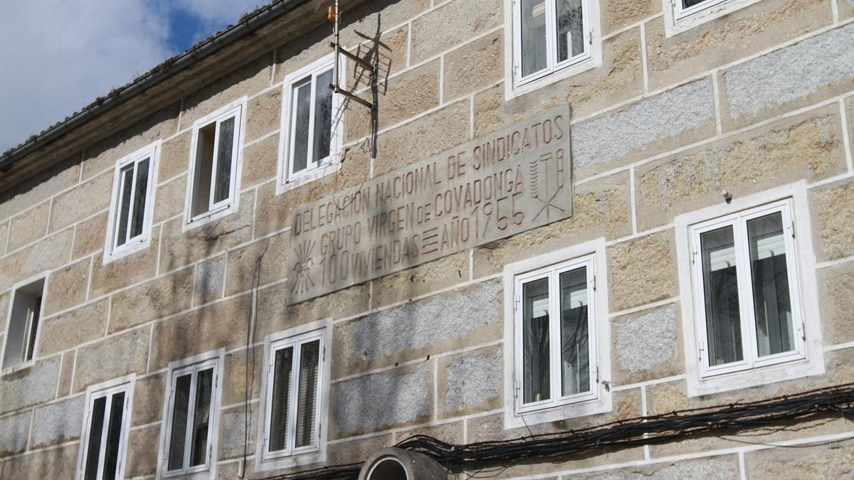 Viviendas construidas en la época franquista, en Ourense.