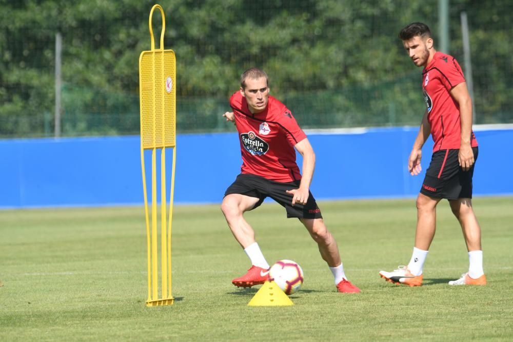 La plantilla deportivista ha tenido este viernes, 13 de julio de 2018, doble sesión de entrenamiento.