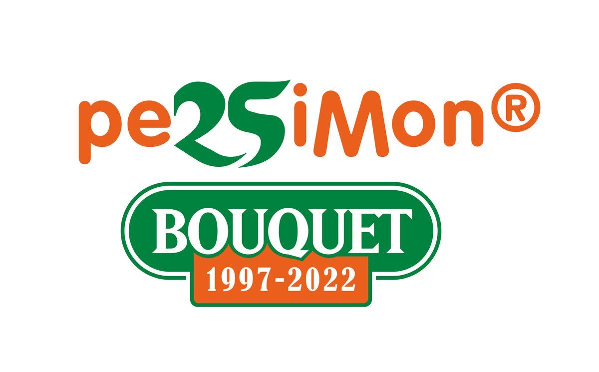 Logo conmemorativo de la marca Persimon® Bouquet®, que celebra este año su 25º aniversario.