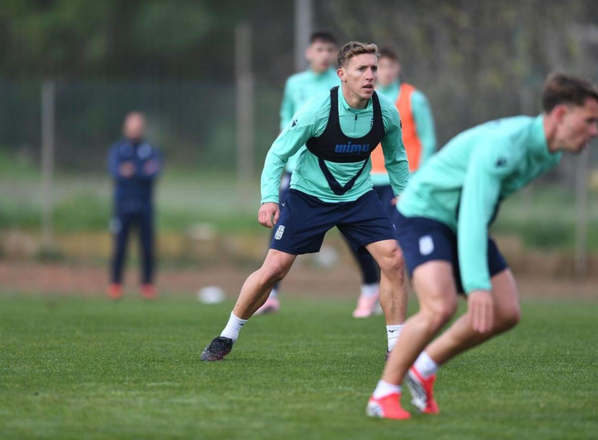 Pablo de Blasis, en el último entrenamiento de esta semana.