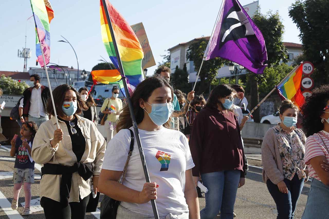 Manifestación del Orgullo LGTBI, el pasado 28 de junio en la Gran Vía de Vigo.