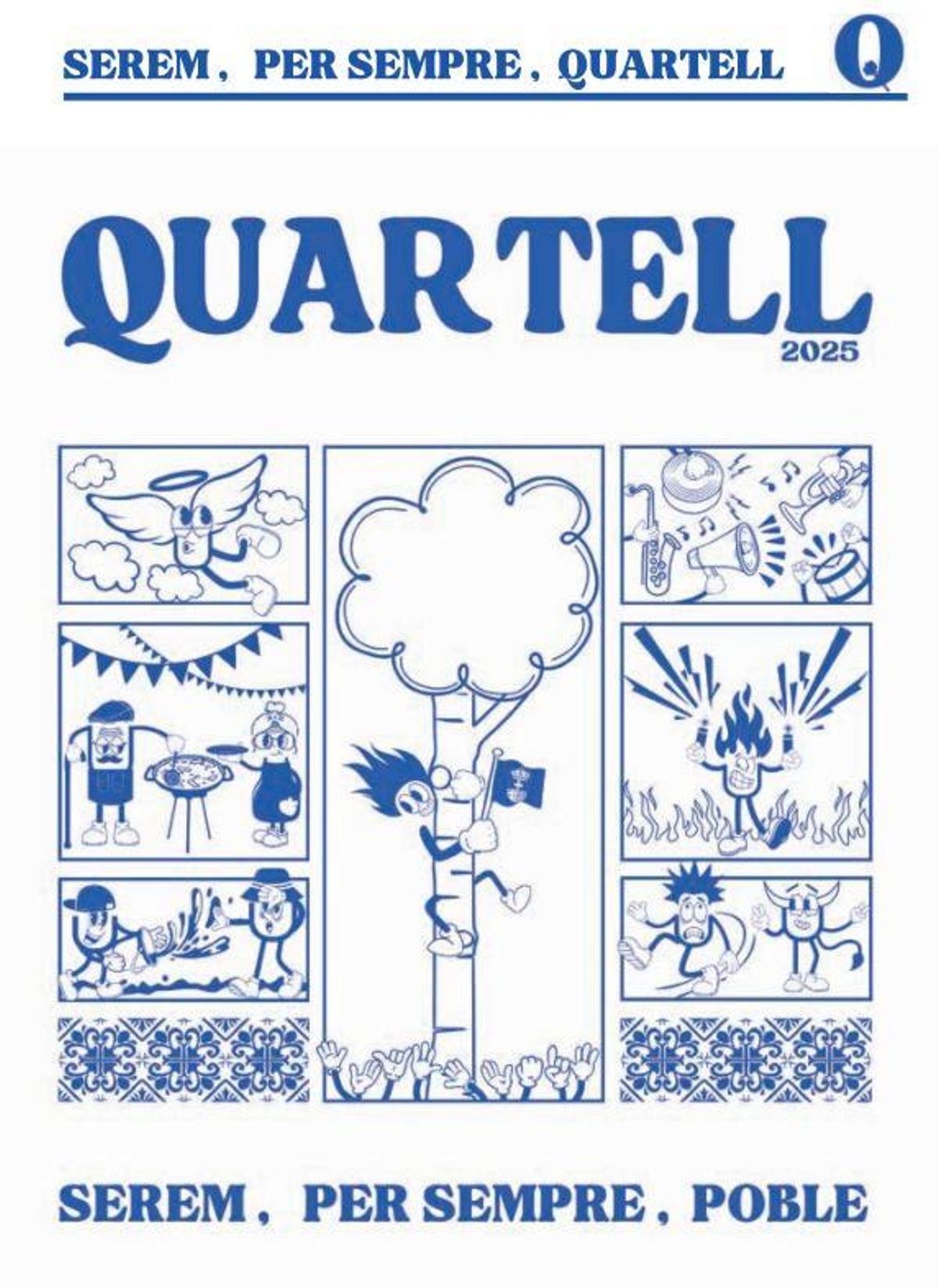 Cartel y lema de las fiestas de Quartell 2025.