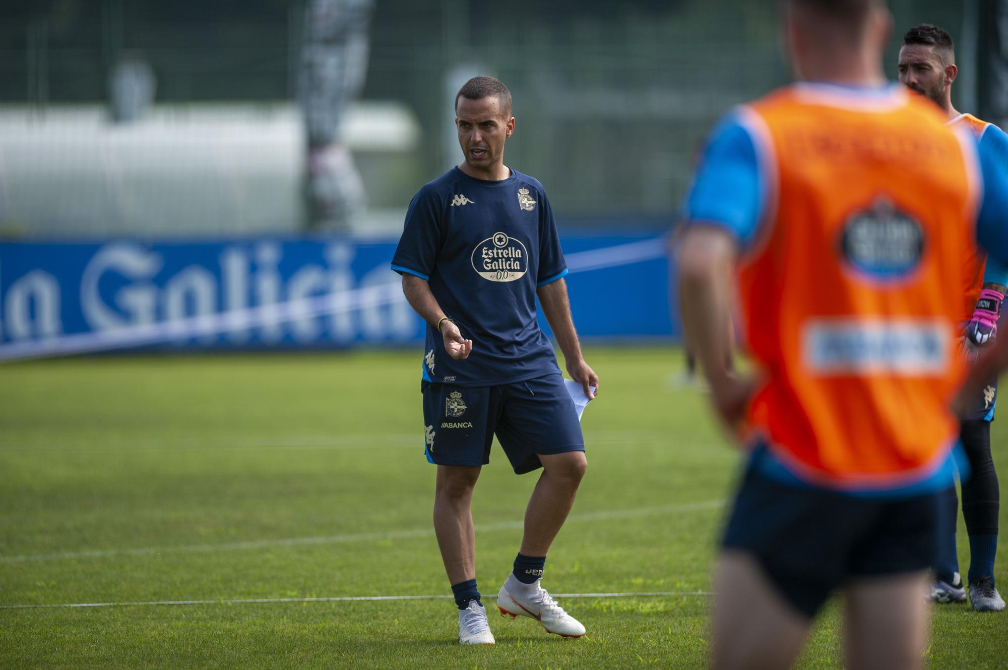 Héctor y Granero, al margen en el primer entrenamiento de la pretemporada del Dépor 2022-23