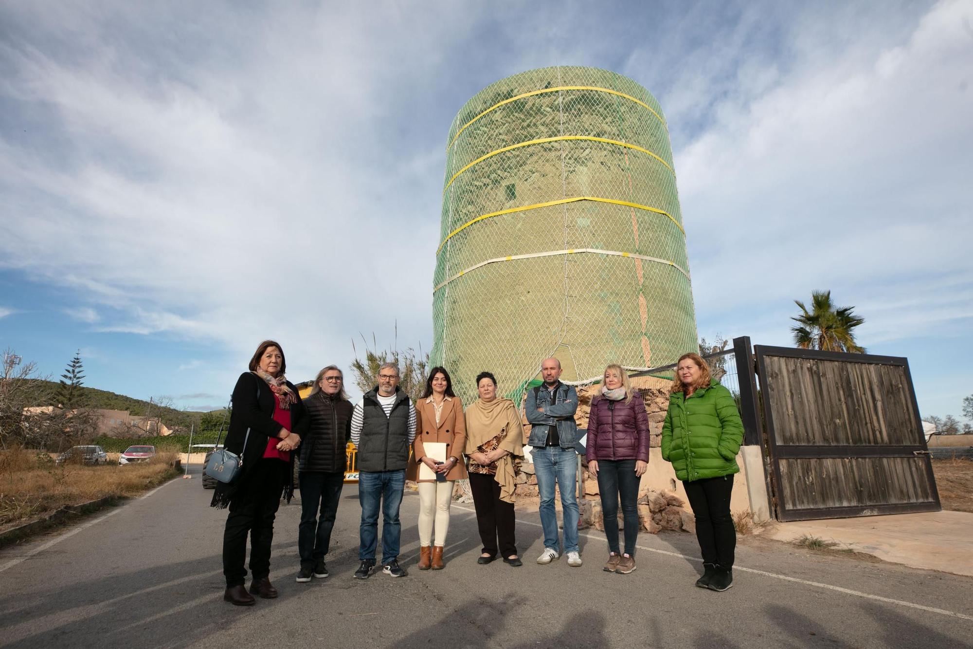 Mira aquí las imágenes de la restauración de la Torre de sa Blanca Dona