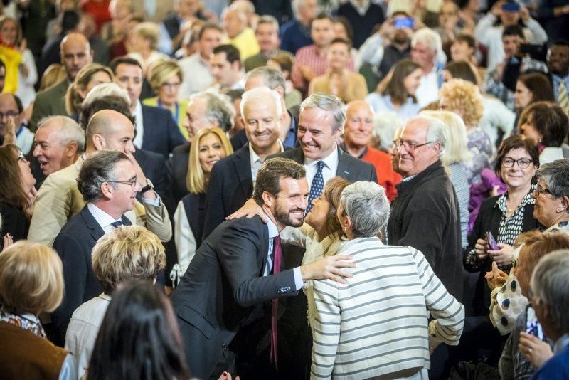 Mitin de Pablo Casado en Zaragoza el 6 de noviembre de 2019