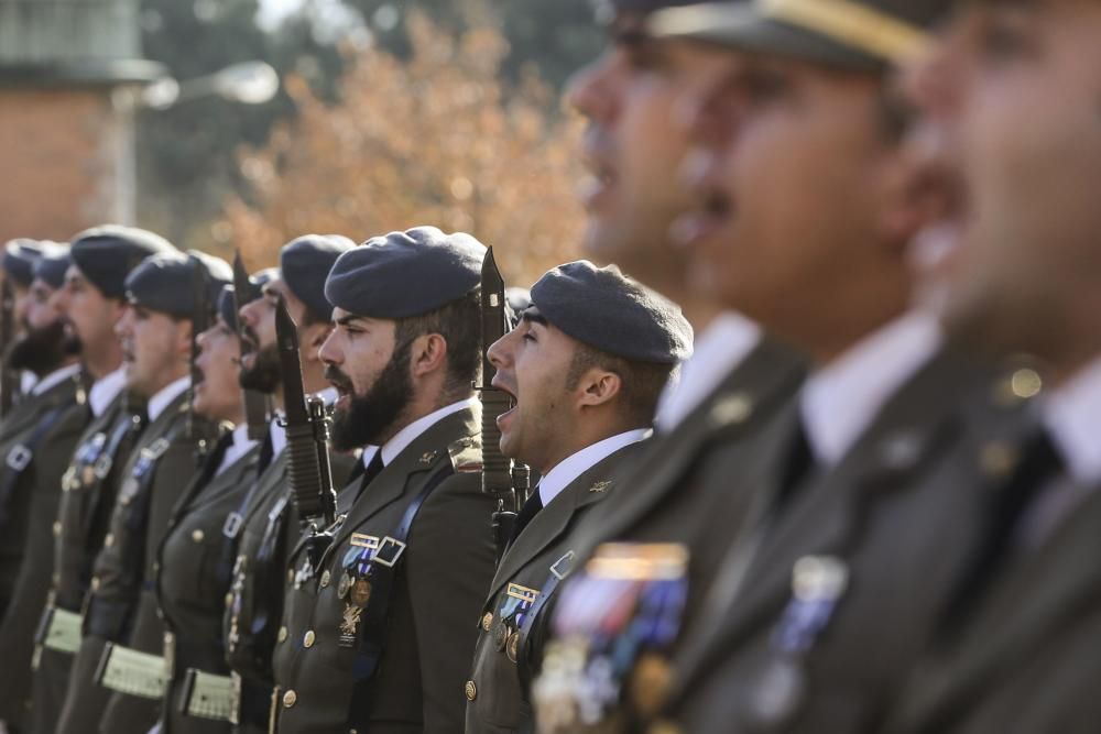 Parada militar del acto de celebración de la Inmaculada