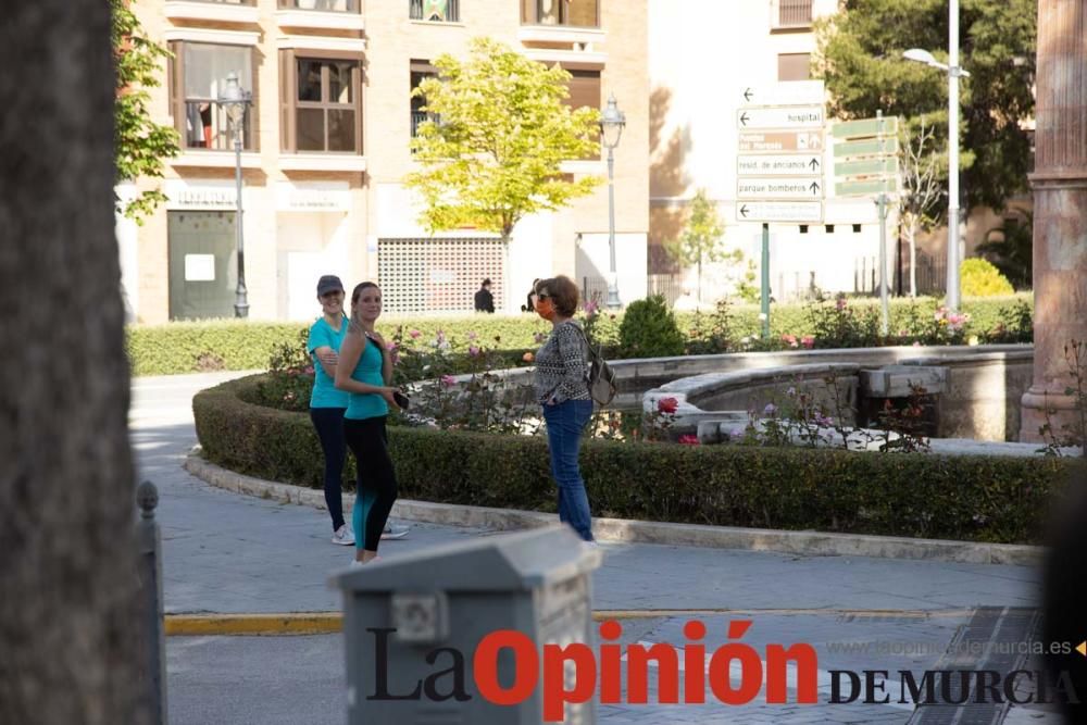 Desescalada en Caravaca: Los 'runners' se ataviaro