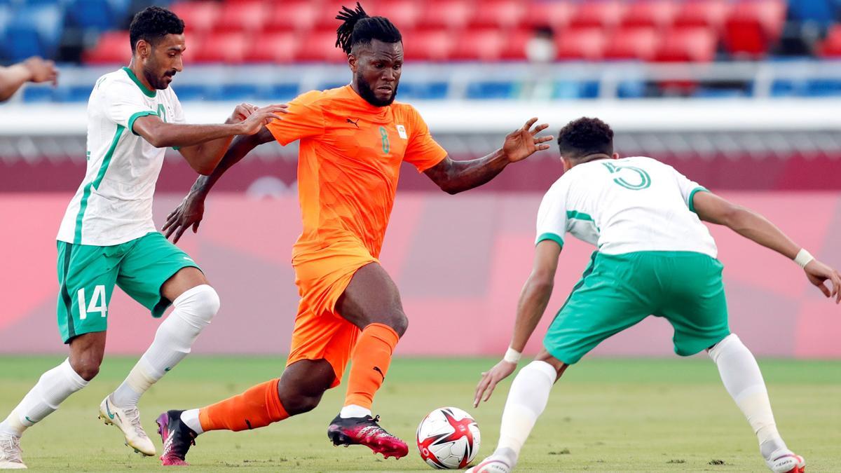 Kessie, en un partido de la selección de Costa de Marfil