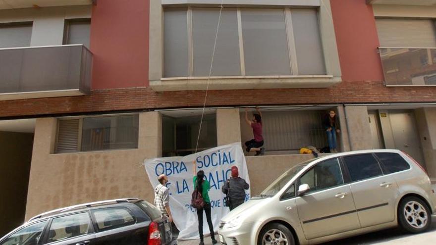 Imatge de l&#039;ocupació del bloc de pisos del carrer Girona l&#039;any 2014