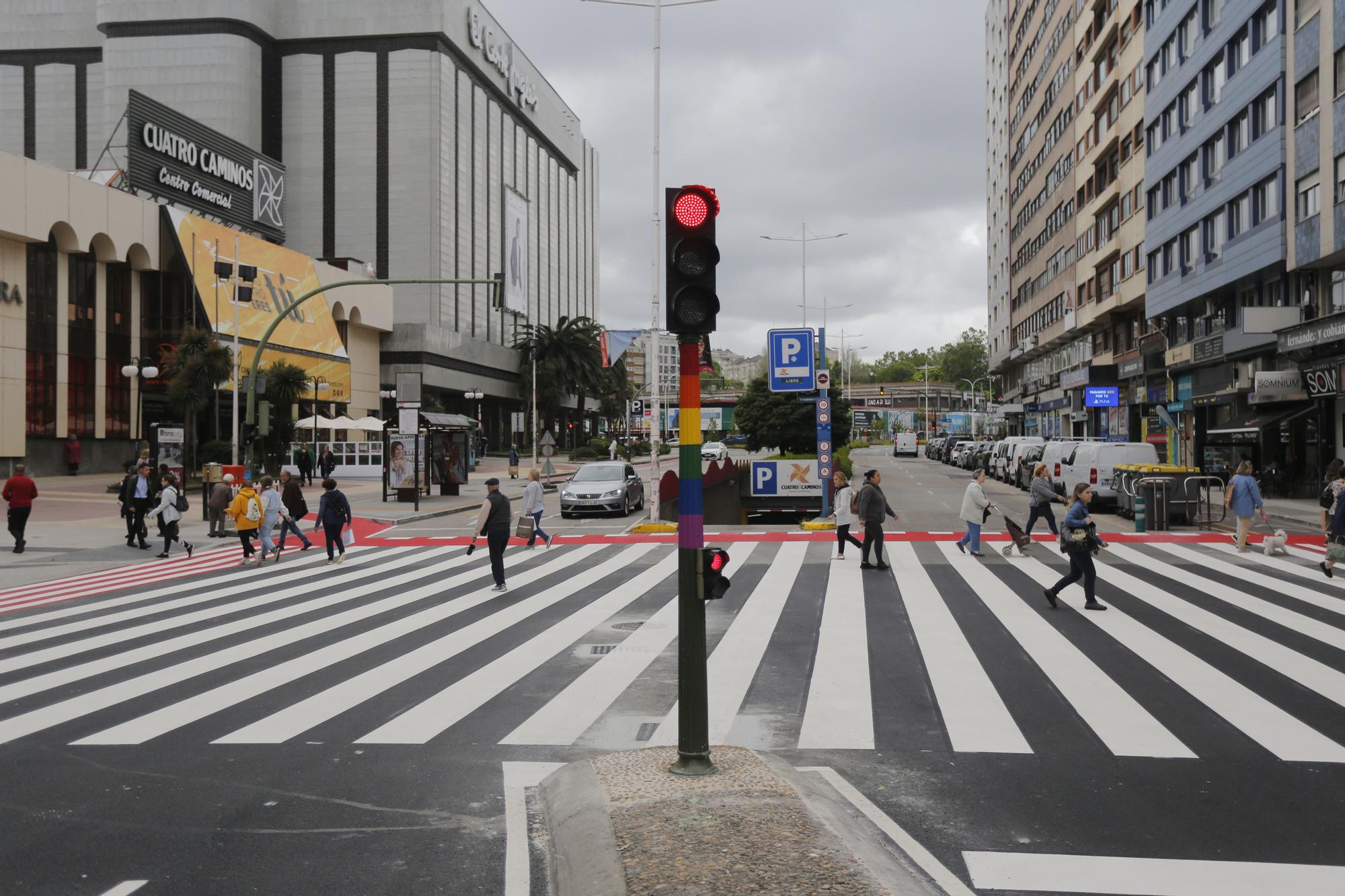 El paso de peatones más largo de A Coruña